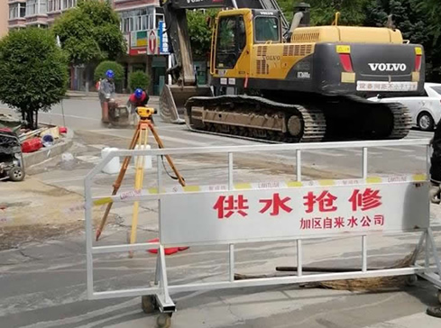 加格達(dá)奇供水施工現(xiàn)場